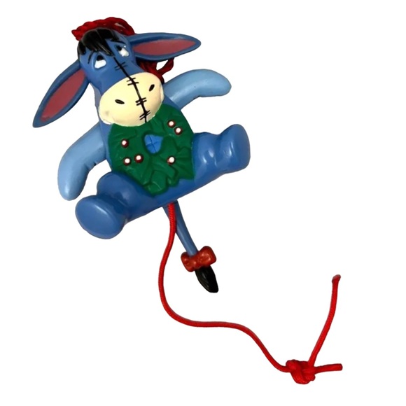 Rare Vtg 1996 Pooh's Winter Wonderland Xmas Ornament The Disney Store - Eeyore - Picture 2 of 5